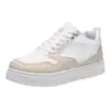 Sapatos Femininos: 25 Novos Tênis Femininos, Modernos e Versáteis, Brancos, com Sola Grossa e Aumento de Altura, para Uso Casual.