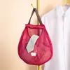Bolsa Colgante de Malla Hueca para Frutas y Verduras de Cocina Bolsa de Almacenamiento para Cebolla, Papa, Jengibre, Ajo Bolsa de Malla Transpirable Almacenamiento Montado en Pared