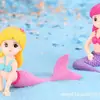 Acessórios de decoração DIY de argila para micro paisagem de sereia