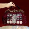Bolso de mano para mujer con incrustaciones de diamantes de nueva moda, bolsa tote de gran capacidad, bolso cruzado de lentejuelas para la noche, bolso de hombro de lujo brillante y ligero
