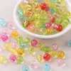 Cuentas redondas de plástico transparente de colores surtidos en colores de caramelo, cuentas sueltas para cadenas de teléfono DIY, pulseras y accesorios de joyería al por mayor