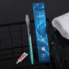 B&B Hotel Supplies Conjunto de Escova de Dentes Descartável e Pasta de Dentes, Conjunto Simples e Portátil de Escovas de Dentes para Casal, Portátil para Viagem