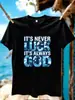 [Yj00963] Camiseta de Mujer Talla Grande con Estampado de Letras Verano Casual Manga Corta Moda Ropa Negra