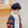 Cachecol infantil Outono e inverno cachecol quente Coreia do Sul lã tricotada meninos e meninas rotulagem chapéu cachecol cachecol bebê