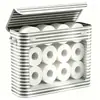 Cesta de Almacenamiento para Pañuelos Caja de Almacenamiento para Baño Cesta de Almacenamiento Plegable con Tapa abatible Caja de Almacenamiento Caja de Almacenamiento para Debajo del Fregadero