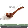 Colher de Madeira Mais Vendida com Cabo Longo, Espátula de Madeira, Espátula de Cozinha, Espátula Antiaderente, Colher para Saltear, Conjunto de Utensílios de Cozinha de Madeira