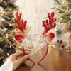 Tiara de Natal para Adultos e Crianças, Acessórios de Cabelo com Galhos para Fantasia de Feriado, Fivela Decorativa Brilhante de Rena para Cabelo de Celebridade da Internet