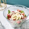 Nuevo Plato de Fruta con Borde Estampado en Caliente para el Hogar con Tapa, Cesta de Fruta de Plástico de Gama Alta, Mesa de Centro para Frutas Secas, Plato de Fruta, Plato de Fruta de Lujo Ligero