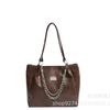 Bolsa Tote Grande Retro Simples para Mulheres, Novo Modelo 2026, Bolsa de Ombro Casual de Grande Capacidade, Bolsa de Braço da Moda para o Dia a Dia
