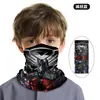 Bufanda tubular infantil de seda helada sin costuras, fría, transpirable, protección solar, máscara para ciclismo, bufanda de protección UV para montañismo al aire libre, pesca