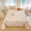 Sábana de Tela Gruesa de Algodón Crudo Estilo Nuevo, Sábana Doméstica, Juego de Cama de Tres Piezas, Funda de Colcha Tradicional, Sábana Doméstica Estampada al por Mayor