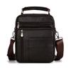 Bolso de cuero para hombre, bolso de hombro de piel de vaca de primera capa, bolso de mensajero multifuncional para hombre, bolso de mano para hombre, venta al por mayor transfronteriza