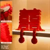 Enfeites de Personagem Dupla Felicidade Tridimensionais para Decoração do Quarto de Casamento, Decoração de Mesa de Cabeceira de Casamento, Conjunto Completo de Suprimentos de Casamento para Decoração de Casa Nova