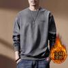 Sudadera de peso pesado de alta gama italiana para hombre, cuello redondo, para primavera y otoño, Otoño 2026, corte holgado, extragrande, estilo americano, manga larga
