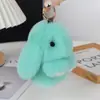 Adorno Colgante de Peluche Imitación Piel de Conejo Lindo Conejo Llavero para Coche Accesorio Colgante de Muñeco de Conejo de Orejas Caídas