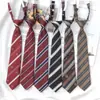 Estudiante Jk Estilo Universitario Corbata Corta Rayada Estilo Japonés Jk Nueva Versión Coreana Roja Boda Negro Puro Corbata de Mujer