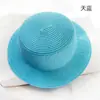 Bases de Chapéu para Revenda para Chapéus Artesanais Estilo Britânico para Pais e Filhos, Chapéus de Palha com Proteção Solar para Verão Feminino, Chapéus de Topo Plano, Estilos de Fabricante, DIY