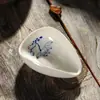 Cucharita de Té Cerámica Té Cerámica Caja de Té Porcelana Azul y Blanca Pala de Té Apreciación del Té Cucharita de Té Juego de Té Kung Fu Accesorios para Ceremonia del Té