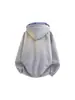 Sudadera con Capucha Estilo Americano Falsa de Dos Piezas para Hombres y Mujeres, Chaqueta de Cuadros Resistente de Corte Limpio para Otoño, Chaqueta Casual Holgada