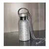 Taza Termo de Moda Incrustada con Diamantes, Taza de Viaje con Diamantes, Regalo, Acero Inoxidable Portátil, Logo Personalizado, con Asa, Botella de Agua de Regalo