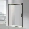 Perfil de Aço Inoxidável 304 Transfronteiriço para Banheiro com Box de Chuveiro Foshan Divisória de Vidro para Banheiro em Forma Reta Fabricante Profissional