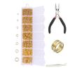 Argolas abertas de argola única de 3-10mm transfronteiriças, acessórios em caixa, feitas à mão, DIY, para fazer brincos, materiais para joalheria