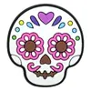 Série Mexicana [Início dos Mortos] Sapatos de Borracha Macia em PVC Fivelas Decorativas Crocs Fivelas de Sapato Florais Acessórios de Sapato DIY em Estoque