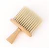Cepillo para barrer cabello roto, cepillo para flequillo, cepillo para barbería, mango de madera, cerdas grandes de imitación, cepillo de limpieza para peluquería.