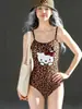 Trajes de Baño de Natación de Competición al por Mayor para Mujeres, Lindos y Modernos de Dibujos Animados Profesionales de Competición de una Pieza Triángulo Trajes de Baño de Entrenamiento para Estudiantes en Piscinas