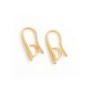 Hecho a mano diy aretes accesorios material fabricantes mayoreo Gancho para oreja dorado liso clip metal semiterminado gancho para oreja