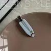 Nuevo pasador de acetato de Alan, estilo retro coreano, pinza lateral de color sólido cereza, pinza para el pelo de mujer, pinza para flequillo, accesorio para el pelo