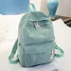 Mochila Transfronteiriça Estilo Coreano, Design de Nicho Tendência, Leve para Viagem ao Ar Livre Estudante Universitário Veludo Cotelê Mochila de Alta Aparência