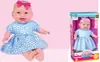 Boneca Azul Boneca Bebê Vestido de Bebê