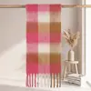Comércio Transfronteiriço|Cachecol Xadrez de Imitação de Mohair de Alta Qualidade|Xadrez de Acrílico Quente para Outono e Inverno|Suporta Personalização de Logo