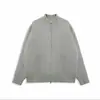Cárdigan de punto con cremallera, cuello alto, estilo simple, color liso, suéter chaqueta elegante para otoño e invierno 2025, para hombres y mujeres