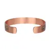 Pulseira Magnética Masculina Europeia e Americana Escovada Antiga Pulseira Aberta Ajustável Conjunto de Joias Anel Vintage
