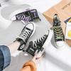 Zapatos de caña alta de bolsillo pequeños para mujer Primavera Estudiantes Estilo coreano Zapatos de lona para niños 2021 Nuevo estilo Zapatos de skate para mujer ins Combinan con todo