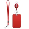 Porta Credencial Transfronterizo con Cordón, Hebilla Retráctil para Cuello, Porta Credencial de Identificación, Credencial de Empleado, Porta Credencial de Nombre, Porta Tarjeta de Autobús, Marca de Fábrica