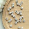 Zircon Banhado A Ouro Cobre Bead Acessórios Pulseira Pulseira DIY Material de Preservação de Cor Corrente de Telefone Móvel Chaveiro Espaçador Anel Junta