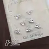 Cadena de Amor de Venta Caliente Transfronteriza Moño Rhinestones para Uñas Plateados Morados Rhinestones Rosa Girly Accesorios de Arte de Uñas con Rhinestones Venta al por Mayor