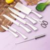 Juego de cuchillos de cocina de acero inoxidable para el hogar, cuchillo de chef especial para cocina, cuchillo afilado para frutas, tijeras para el hogar en stock