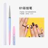 Set de Brochas para Uñas para Pintura en Gel, Dibujo de Líneas, Efectos Degradados, Herramientas Profesionales para Salón de Uñas, Set de 15 Piezas