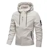 Suministro exclusivo transfronterizo de TEMU de chaquetas para hombre de talla europea estilo americano, chaquetas casuales de moda con capucha para hombre de primavera