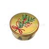 Fábrica Transfronteriza Navidad Redonda Hojalata Galleta Dulce Caja de Hierro Lata de Hierro Regalo Acompañante Caja Vacía