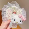 Lazo Creativo Lindo de Pingüino Pez de Dibujos Animados para el Cabello para Mujeres con Cabeza de Bola y Coleta Lateral Diadema Peluche Otoño e Invierno