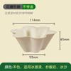 Tigela de Papel Criativa Descartável Ecológica em Formato de Pétala Embalagem para Sorvete Raspado Iogurte Sobremesa Salada de Frutas Copo Flor de Ameixa