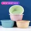 Bacia Grande para Lavar Louça Doméstica Bacia de Publicidade Impressão Personalizada Serigrafia Atacado Plástico Espessado Aprofundado Bacia para Lavar o Rosto