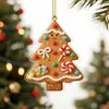 Pendente Decorativo de Pássaro Acrílico Plano para Árvore de Natal, Decoração de Casa e Livros - Novo Produto Transfronteiriço