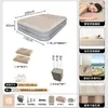 Cama de Ar Inflável Automática Individual Dobrável para Exterior Aumento Espessada Tapete de Chão Colchão de Ar Duplo para Acampamento Portátil Uso Doméstico 1m