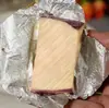 Hojalata de foie gras dorada empaque de papel chocolate papel de aluminio jengibre caramelo pequeño té empaque de grado alimenticio no se decolora